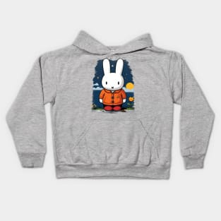 miffy is sad Kids Hoodie